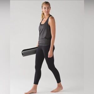 Lululemon Tie It Up Singlet in Heathered Black